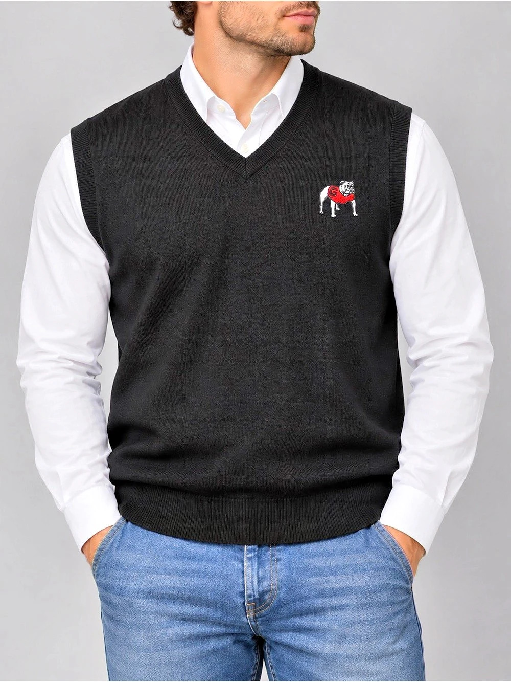 Peter Millar Georgia Bulldogs UGA Merino Wool Sweater Vest Men’s XL / 46-48